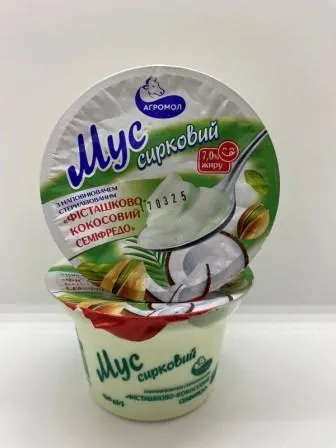 Мус сирковий Фісташково кокосовий 150г Агромол